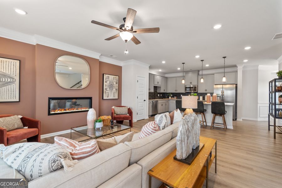 Furnished interior view inside a new home in Glendale Towns, Conyers (Image 7).
