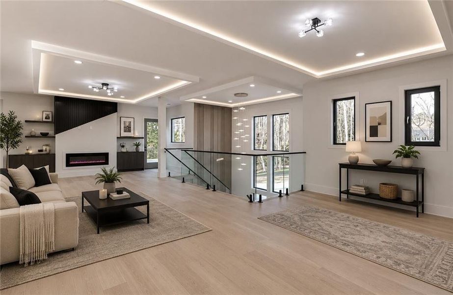 Furnished interior view inside a new home in , Buford (Image 14).