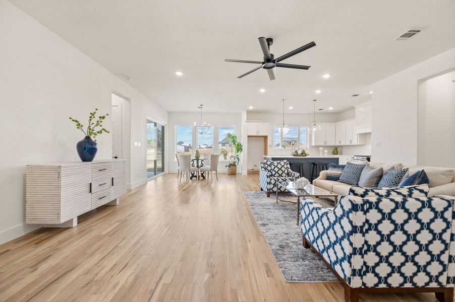 Furnished interior view inside a new home in Rocky Top Ranch, Reno (Image 11). Furnished interior view inside a new home in Rocky Top Ranch, Reno (Image 11).