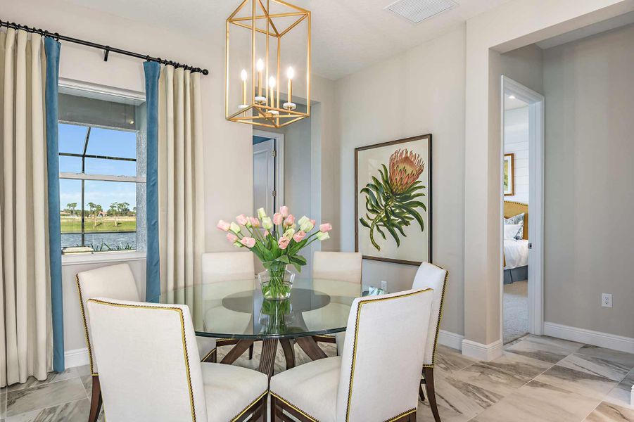 Representative furnished interior of a home built from the Bright Meadow 2 by Neal Communities in Grand Park, Sarasota (Image 17).