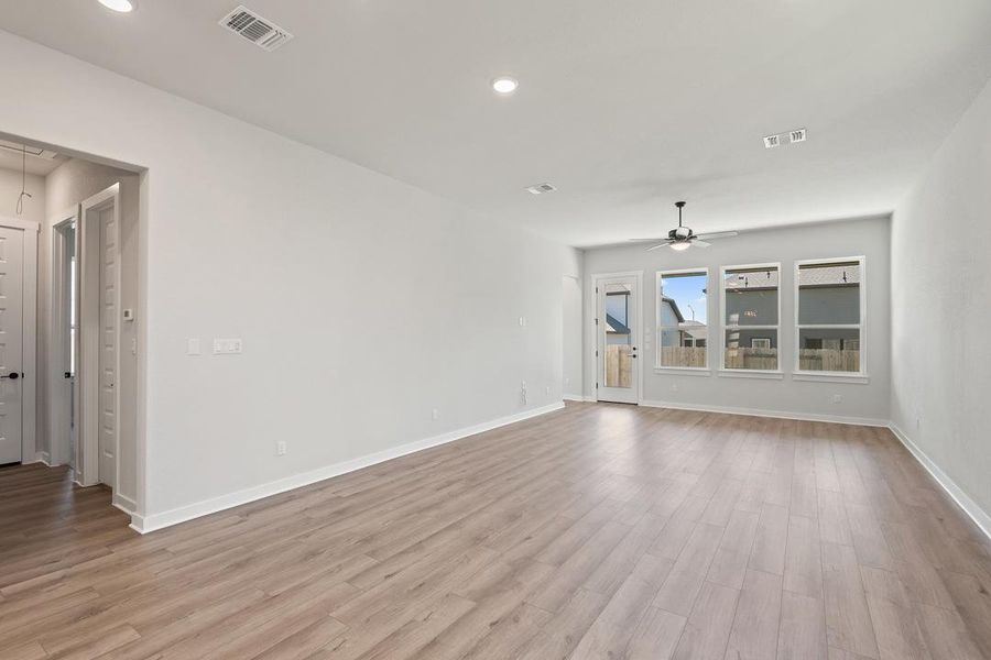 Spacious, unfurnished interior of a new home in Arbor Collection at Lariat, Liberty Hill (Image 26). Spacious, unfurnished interior of a new home in Arbor Collection at Lariat, Liberty Hill (Image 26).