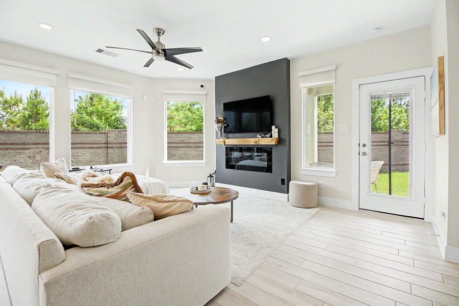 Furnished interior view inside a new home in , Cypress (Image 12).