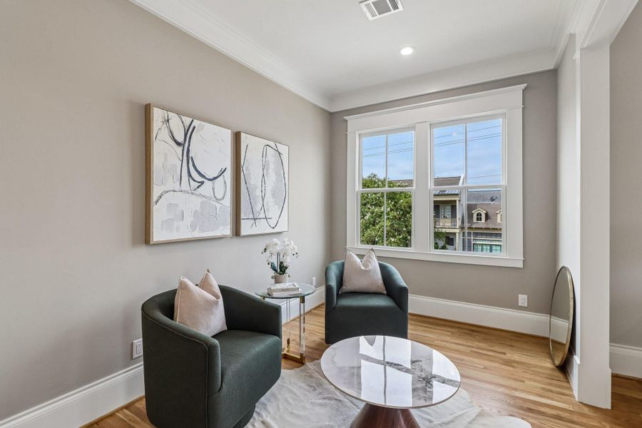 Furnished interior view inside a new home in , Houston (Image 13).