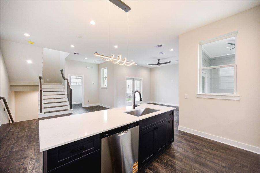 Furnished interior view inside a new home in , Houston (Image 11). Furnished interior view inside a new home in , Houston (Image 11).