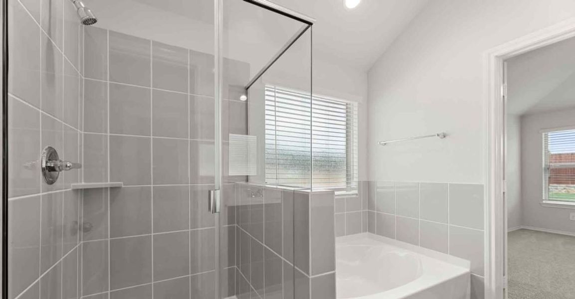 Representative exterior photo of a completed home built from the Atlanta by Impression Homes in Keeneland, Aubrey, TX (Image 18).