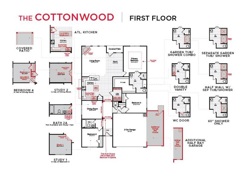 Cottonwood Floor Plan First Floor