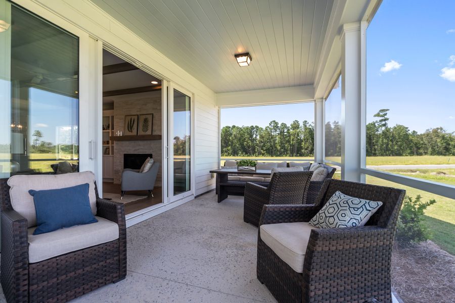 Representative exterior details of a home built from the Scout by Bill Clark Homes in Sidbury Landing, Wilmington (Image 3).