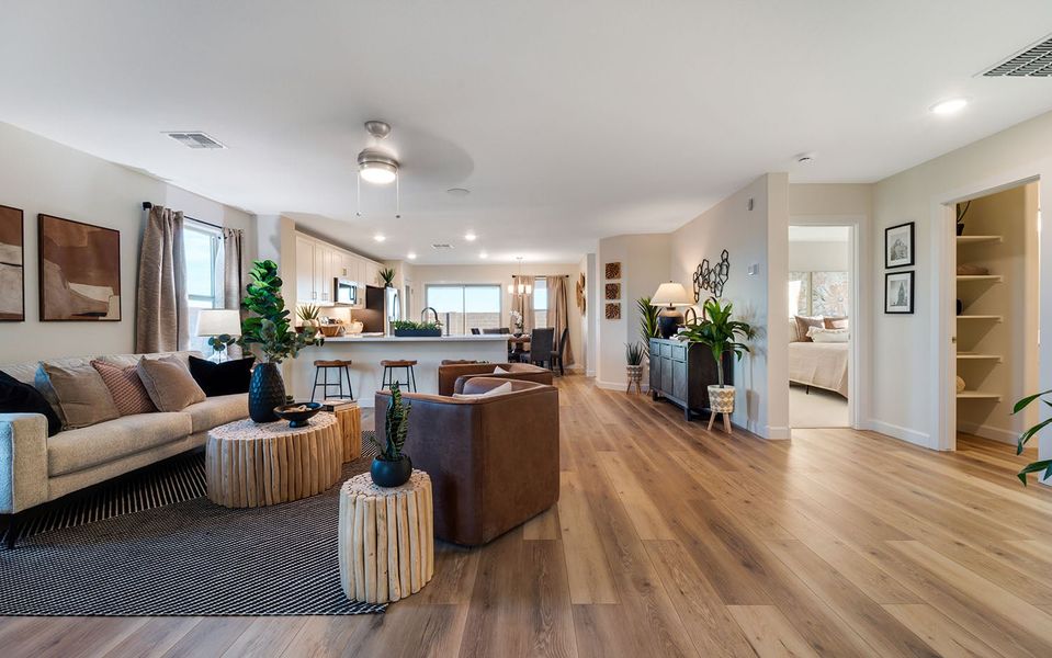 Representative furnished interior of a home built from the Comal by CastleRock Communities in Perkinsville, Chino Valley (Image 12). Representative furnished interior of a home built from the Comal by CastleRock Communities in Perkinsville, Chino Valley (Image 12).
