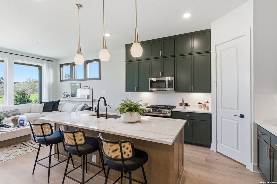 Furnished interior view inside a new home in Prominence, San Antonio (Image 9).