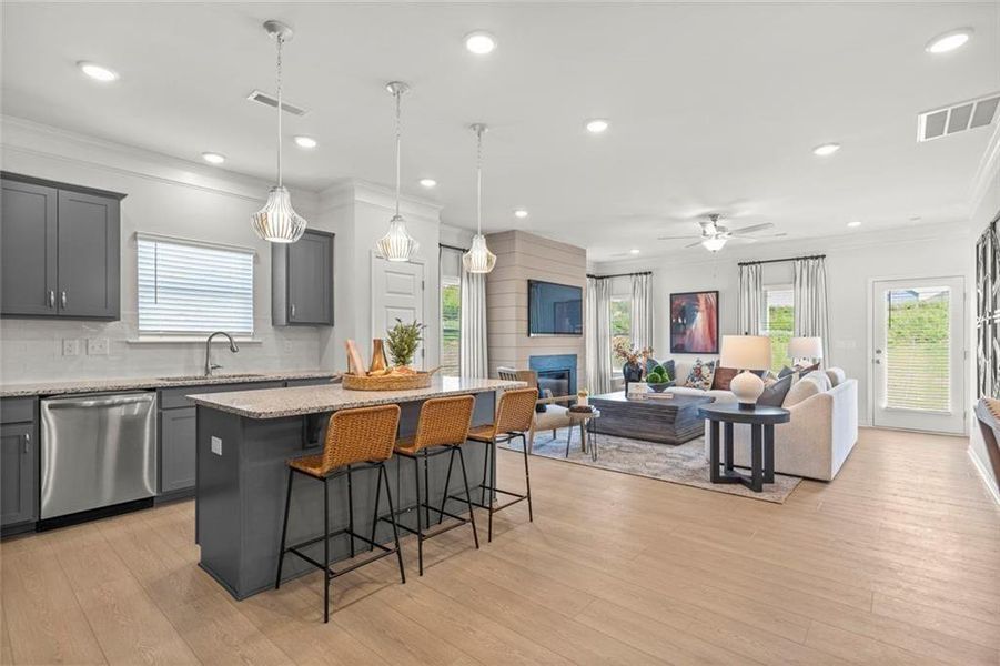 Furnished interior view inside a new home in Laurel Creek, Calhoun (Image 23).