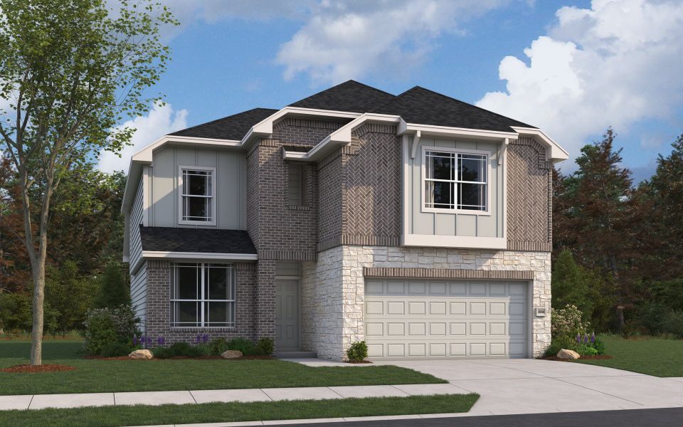 Rendering of floor plan. Colors and features may differ from shown representation.