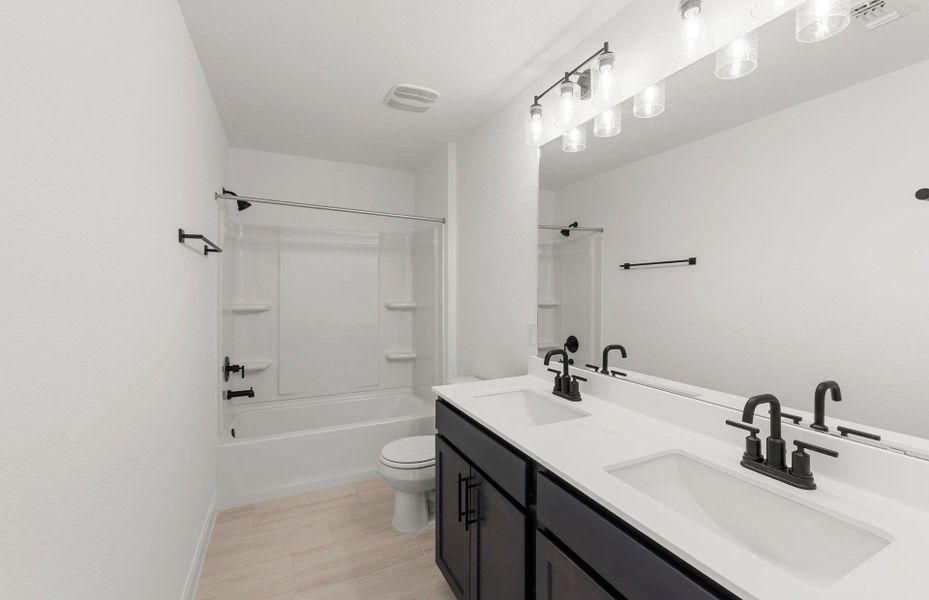 Furnished interior view inside a new home in Patterson Ranch, Georgetown (Image 11).