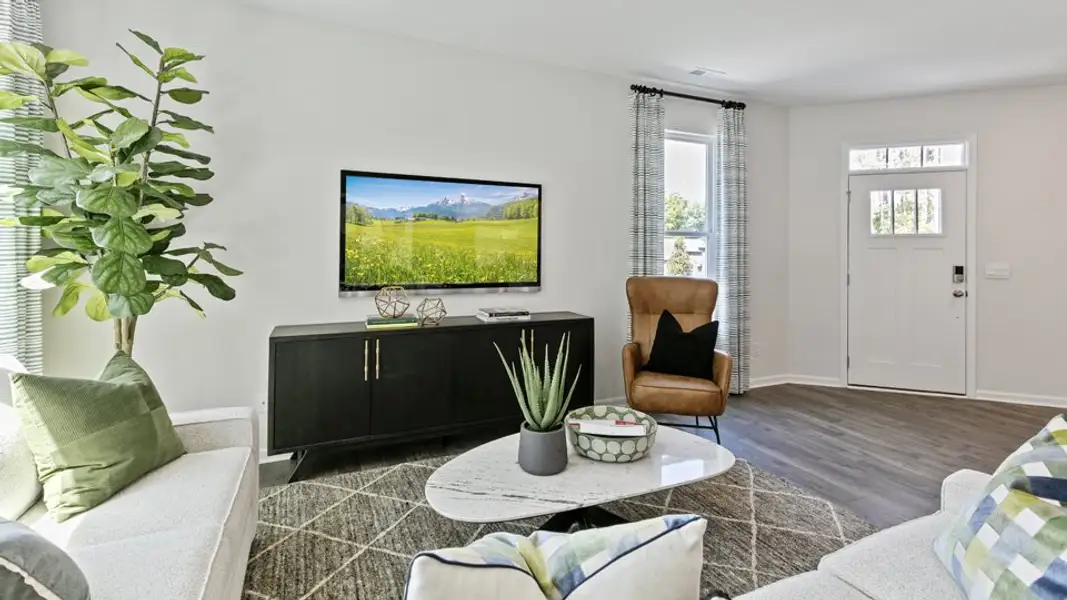 Furnished interior view inside a new home in Copper Run South, Durham (Image 4). Furnished interior view inside a new home in Copper Run South, Durham (Image 4).