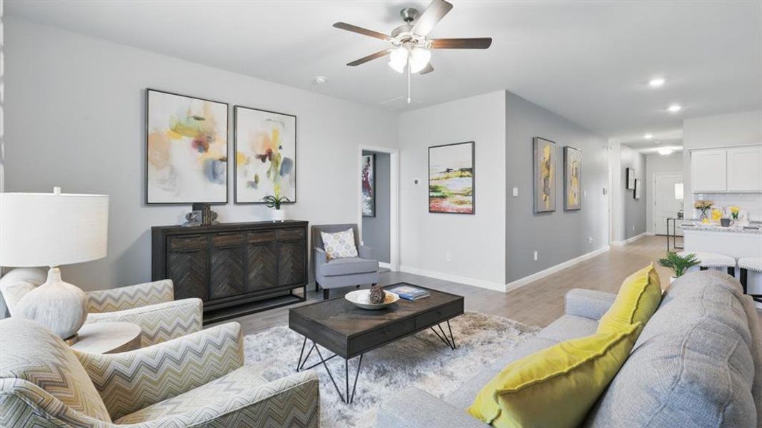 Furnished interior view inside a new home in Saratoga, Granbury (Image 18).