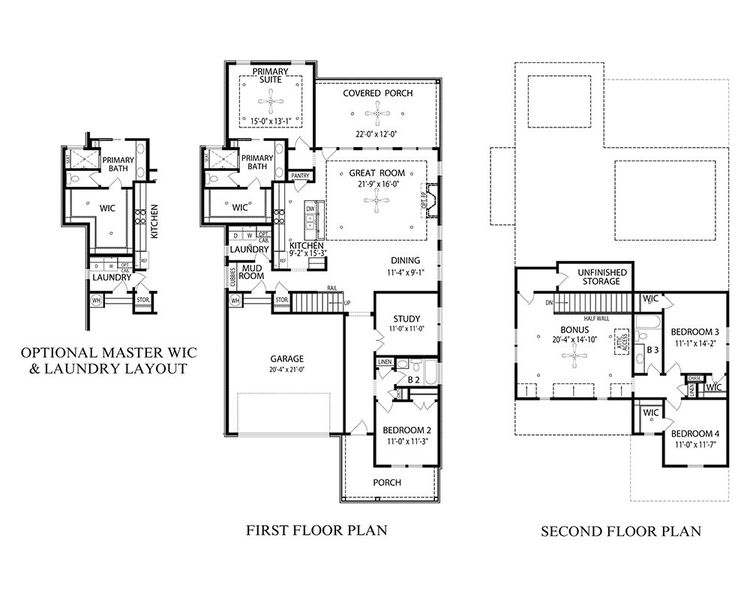 Olivia II with Unfinished Storage Room