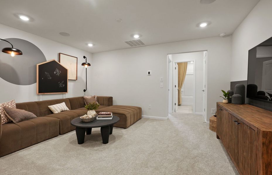 Representative furnished interior of a home built from the Bedrock by Pulte Homes in Riverstone, Monroe (Image 7). Representative furnished interior of a home built from the Bedrock by Pulte Homes in Riverstone, Monroe (Image 7).