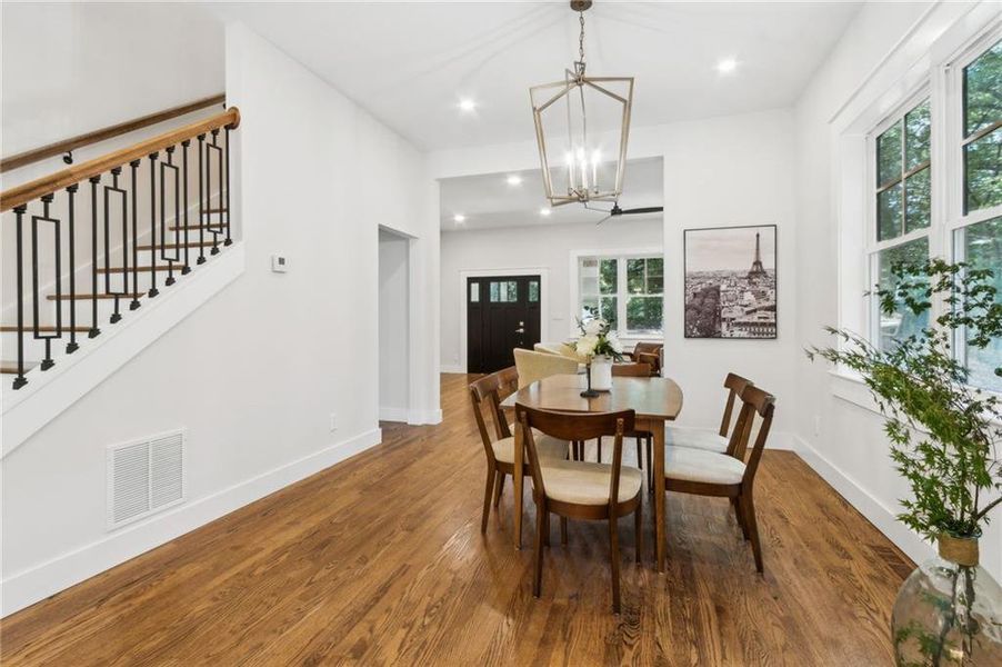 Furnished interior view inside a new home in , Pine Lake (Image 36).
