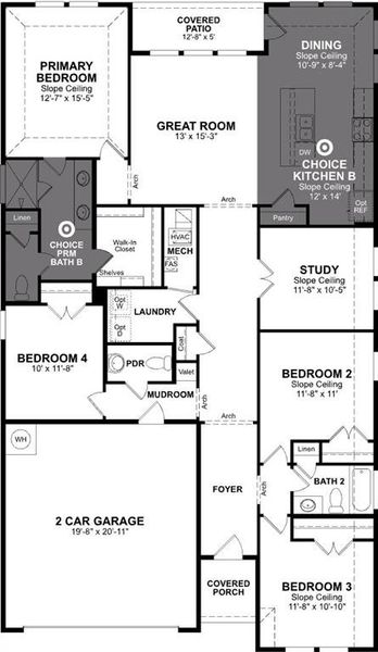 Beazer Homes Prairie Ridge Magnolia plan