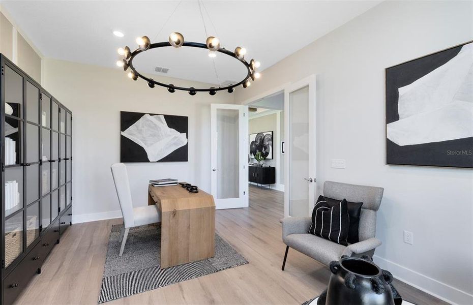 Furnished interior view inside a new home in Parkside Trails, Clermont (Image 50). Furnished interior view inside a new home in Parkside Trails, Clermont (Image 50).