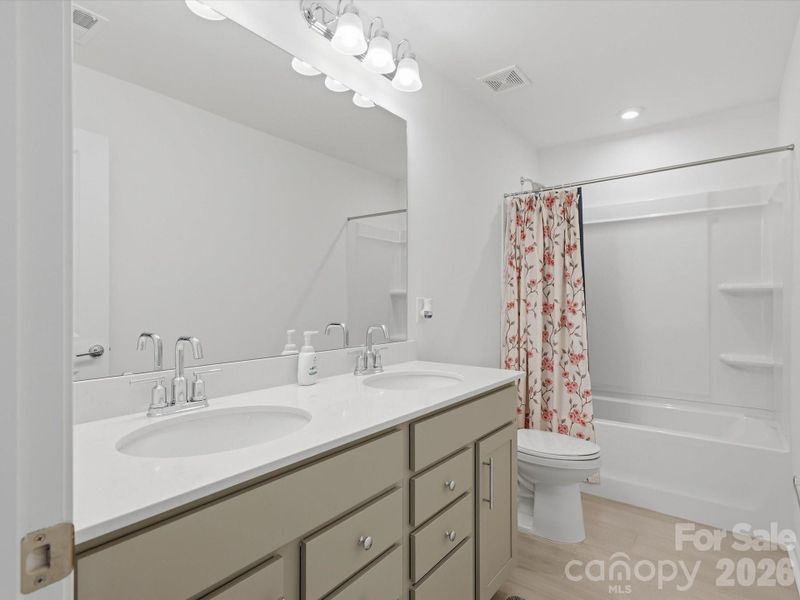 Furnished interior view inside a new home in Parkside Crossing, Charlotte (Image 30). Furnished interior view inside a new home in Parkside Crossing, Charlotte (Image 30).