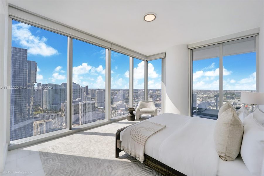 BR2- City & Terrace Views; Full Ensuite Bathroom