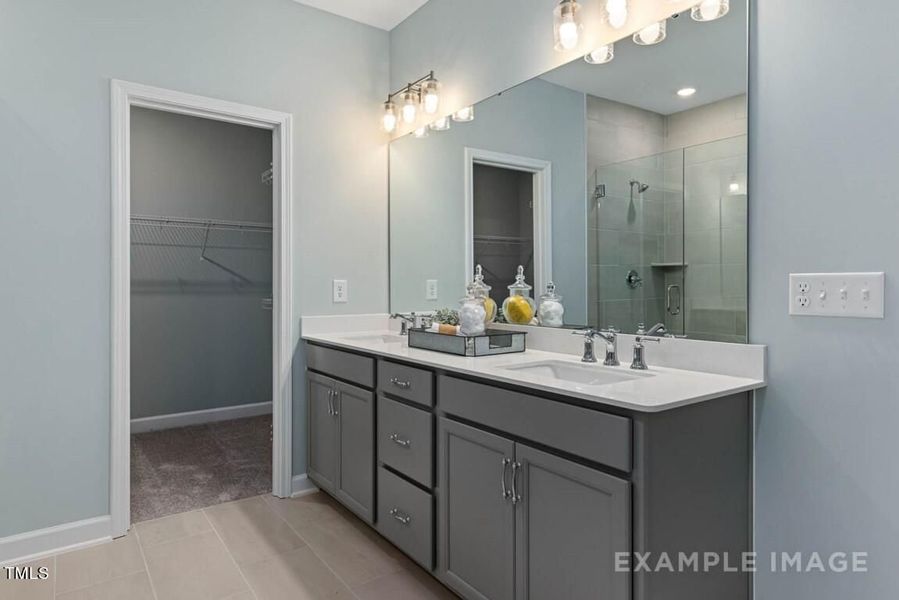 Furnished interior view inside a new home in Glenmere, Knightdale (Image 24).