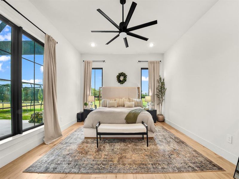 Furnished interior view inside a new home in , Aledo (Image 10).