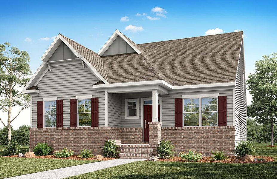 Representative exterior photo of a completed home built from the Aria by Eastwood Homes in Colleton Park, Aiken, SC (Image 6).