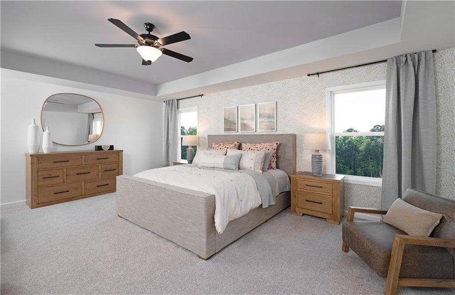 Furnished interior view inside a new home in The Estates at Casteel, Bethlehem (Image 16). Furnished interior view inside a new home in The Estates at Casteel, Bethlehem (Image 16).