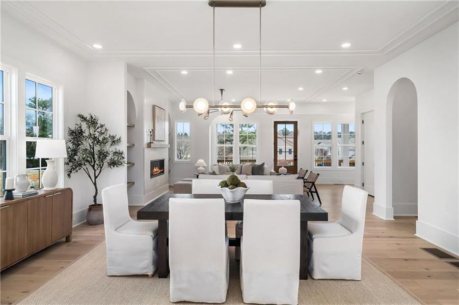 Furnished interior view inside a new home in , Milton (Image 32).