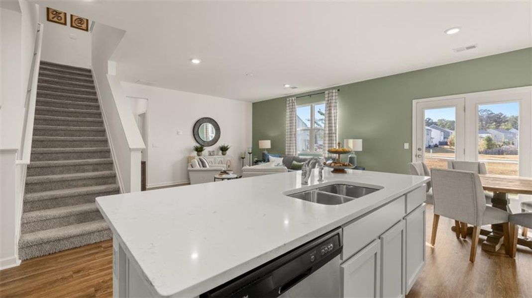 Furnished interior view inside a new home in Poplar Preserve, Newnan (Image 29). Furnished interior view inside a new home in Poplar Preserve, Newnan (Image 29).