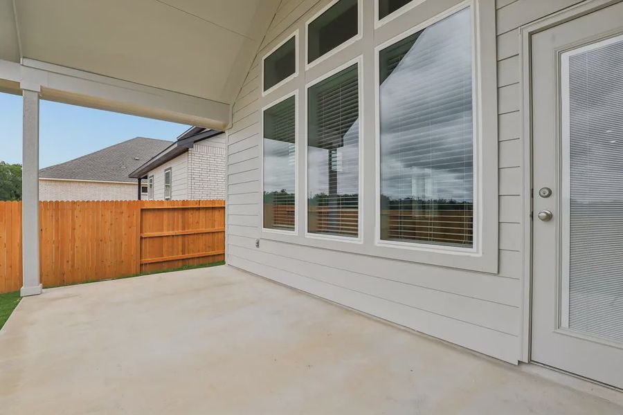 Exterior details and patio area of a home in Stream Waters, Seguin (Image 20). Exterior details and patio area of a home in Stream Waters, Seguin (Image 20).