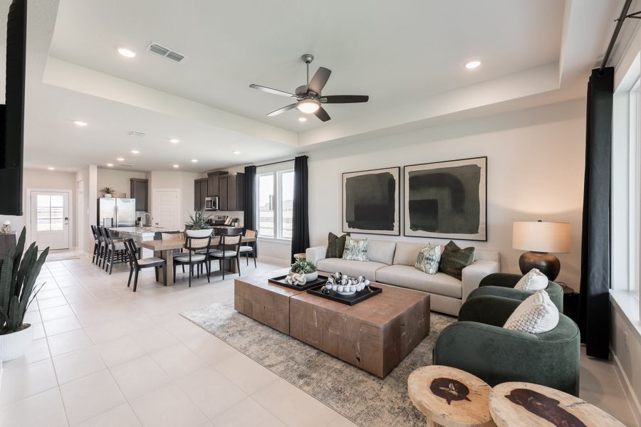 Representative furnished interior of a home built from the Primrose by Tri Pointe Homes in Mason Woods, Cypress (Image 7). Representative furnished interior of a home built from the Primrose by Tri Pointe Homes in Mason Woods, Cypress (Image 7).