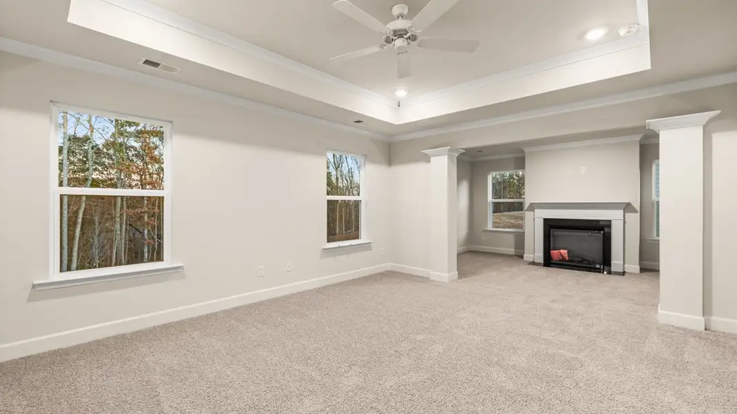 Representative unfurnished interior of a home built from the Jean Lee by D.R. Horton in Heritage Pointe, Senoia (Image 23).