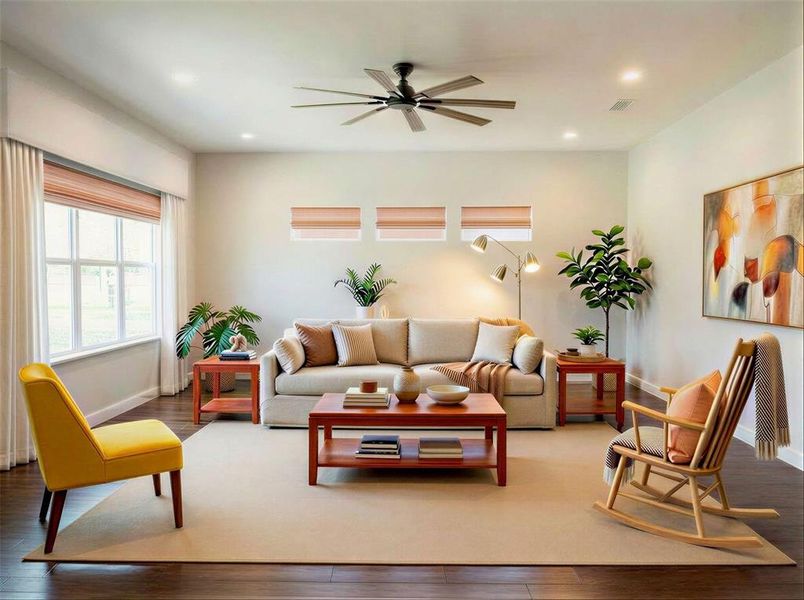 Furnished interior view inside a new home in , Fort Worth (Image 11).