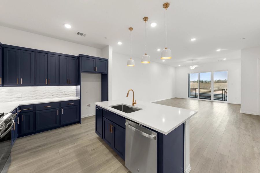 Open Kitchen-Living-Dining Room