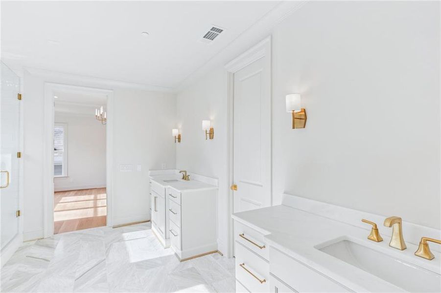 Furnished interior view inside a new home in , Marietta (Image 32).