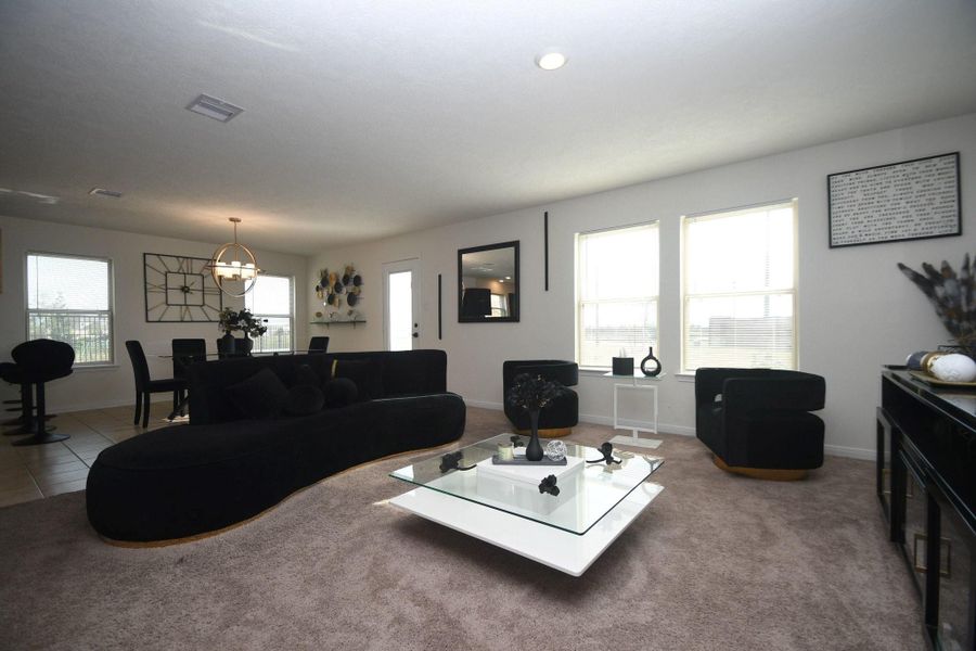 Furnished interior view inside a new home in , Katy (Image 4).