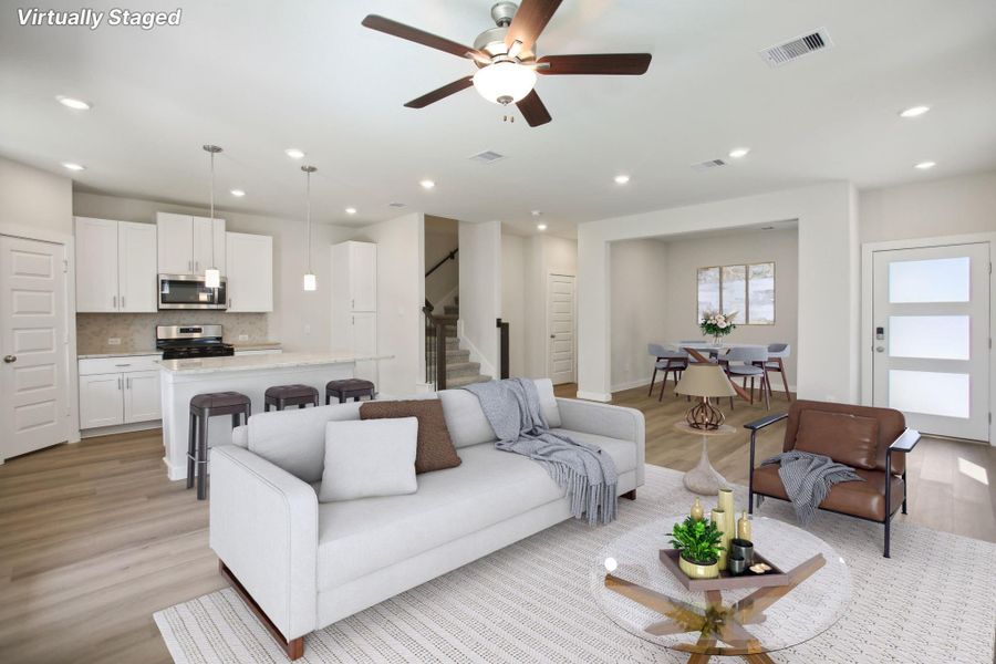 Photo is not of the actual home, but is an inspirational photo of builder’s model home and may depict options, furnishings, and/or decorator features that are not included