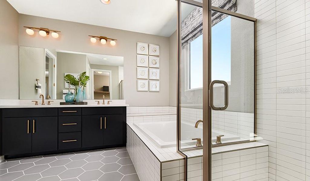 Furnished interior view inside a new home in Seasons at Shores of Lake Dell, Dundee (Image 9).