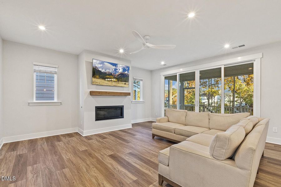 Spacious Family Room w/Cozy Fireplace