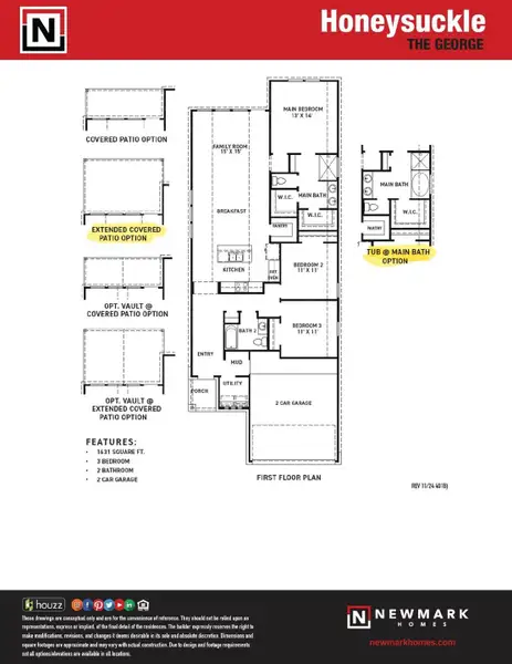 2D floor plan layout of this home in The George, Richmond, TX (Image 2). 2D floor plan layout of this home in The George, Richmond, TX (Image 2).