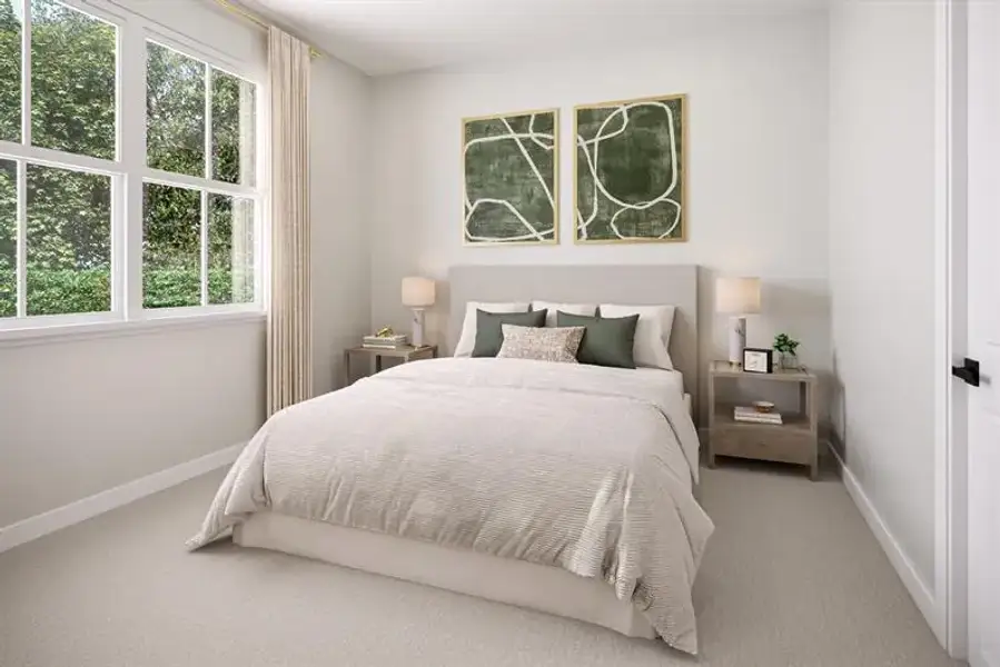 Representative furnished interior of a home built from the Tradewinds by Ryan Homes in Seminole Palms, Palm Coast (Image 8).