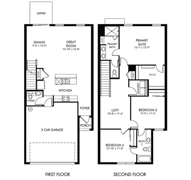 2D floor plan layout of this home in Tidewater, Fort Pierce, FL (Image 3).