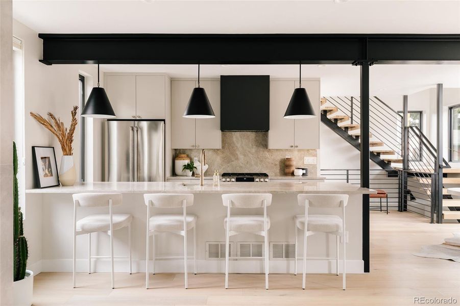 Furnished interior view inside a new home in , Denver (Image 41).
