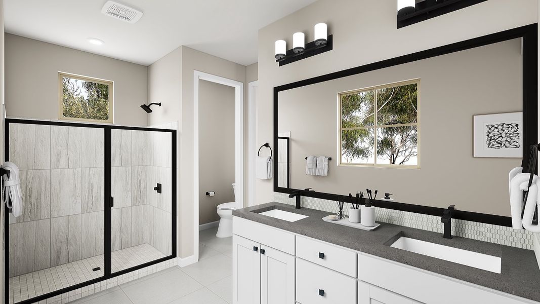 Representative furnished interior of a home built from the Orchard Plan 3003 by Tri Pointe Homes in Waterston Central, Gilbert (Image 6).