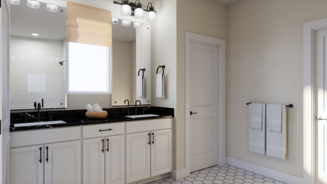 Furnished interior view inside a new home in Lariat, Liberty Hill (Image 12). Furnished interior view inside a new home in Lariat, Liberty Hill (Image 12).