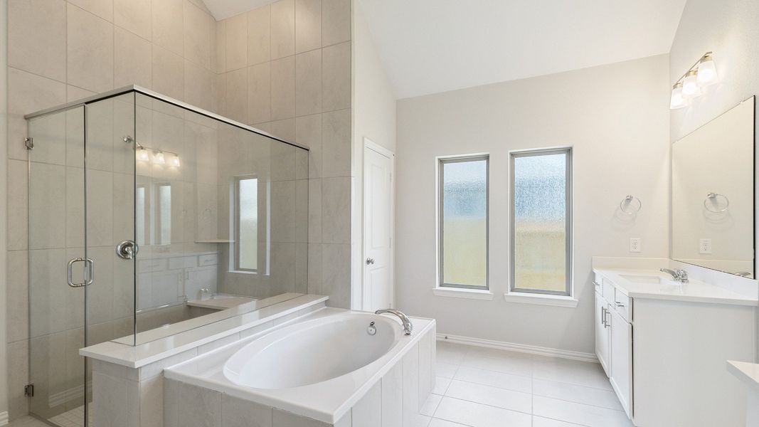 Furnished interior view inside a new home in Sunterra, Katy (Image 6).