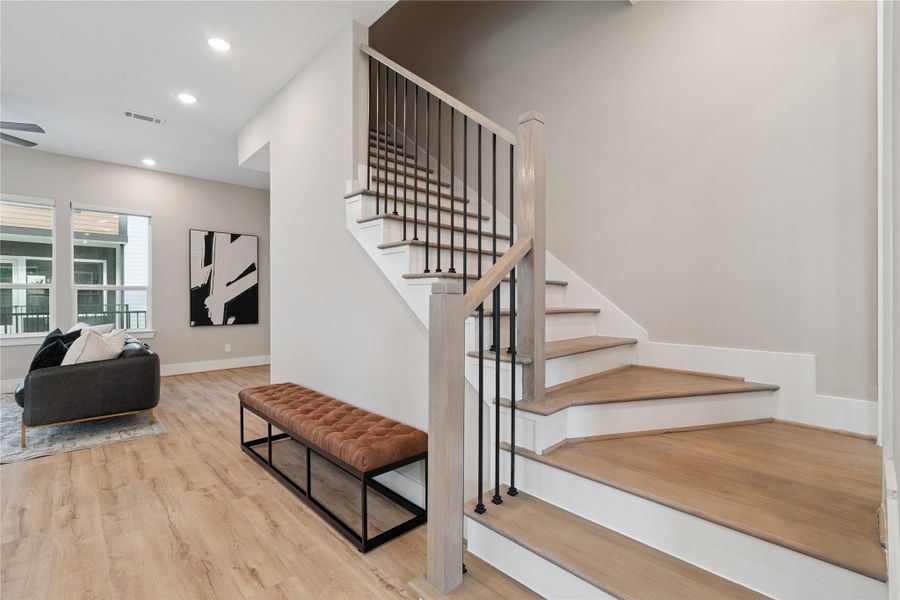 The landing serves as connective tissue—simple, measured, and transitional by design.