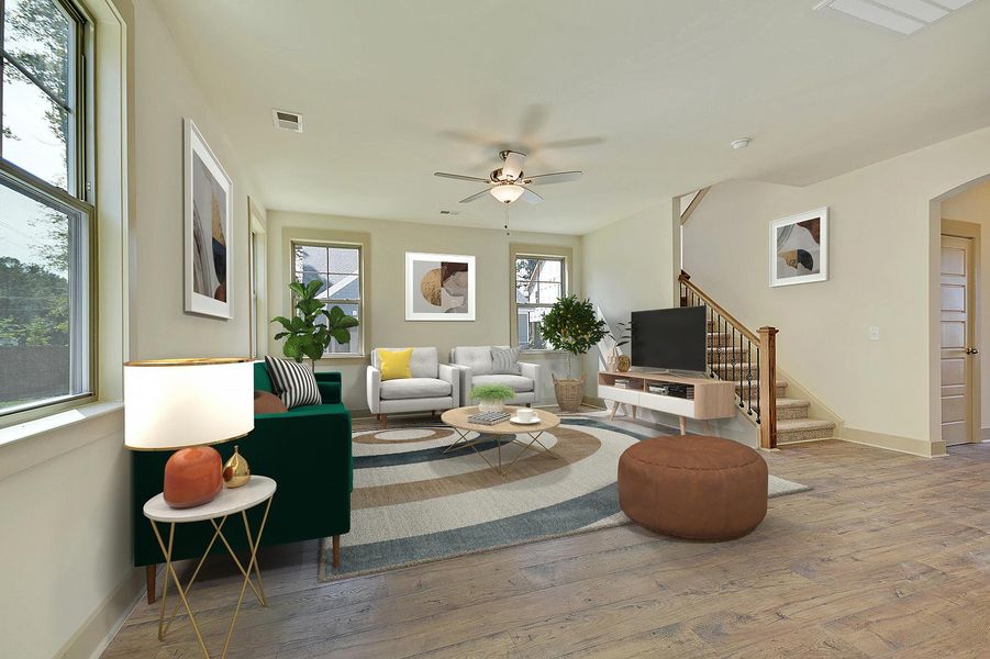 Church Hill Living Room Furnished